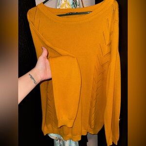 Lulu's Goldenrod Women's Sweater